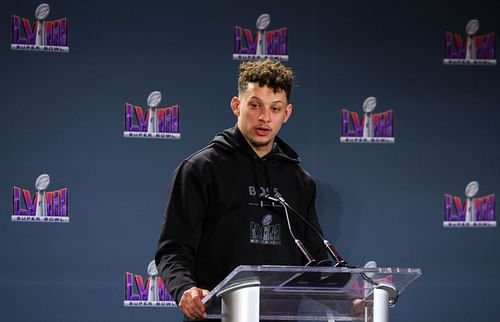 Patrick Mahomes at Super Bowl LVIII - Winning Head Coach and MVP Press Conference