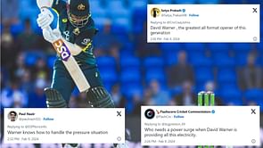 "The David Warner show" - Fans react as veteran opener scores a whirlwind fifty in 1st AUS vs WI T20I
