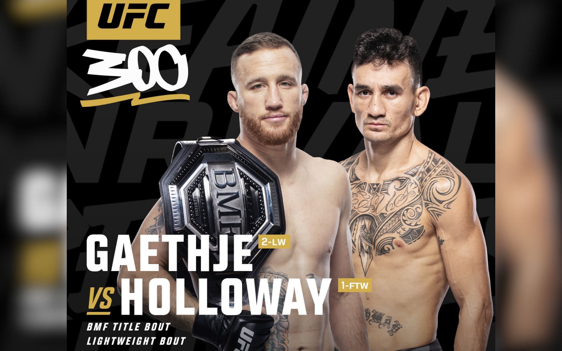A former Bellator champion shares prediction for Justin Gaethje vs. Max Holloway [Pictured] [Image courtesy: @ufc - X]
