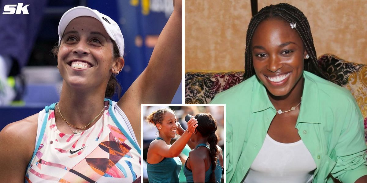 Madison Keys(L) and Sloane Stephens(R)