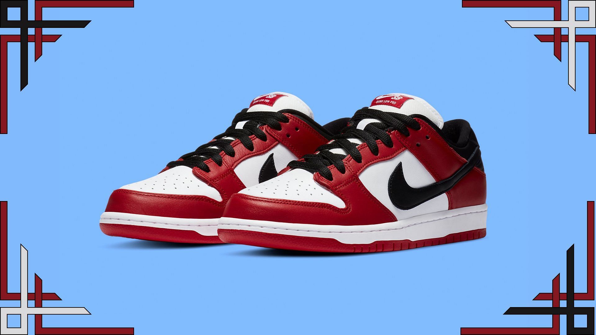 Nike SB Dunk Low Chicago colorway (Image via YouTube/@inboxtogo)