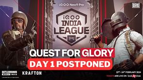 iQOO BGMI India League Day 1 called off due to technical issues