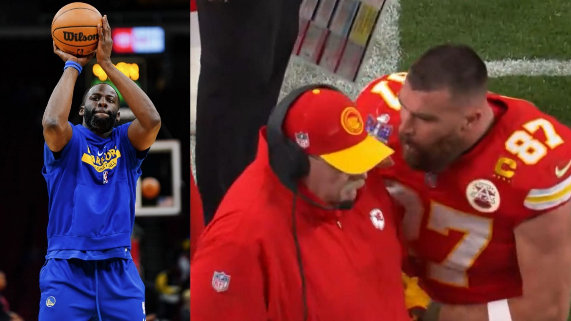 NBA fans compare Travis Kelce to Draymond Green after Chiefs star