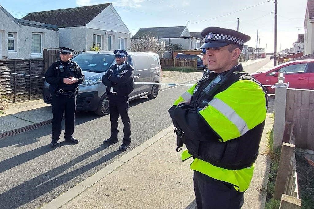 Essex Police at the Hillman Avenue where Esther Martin died (Image via Essex Police)