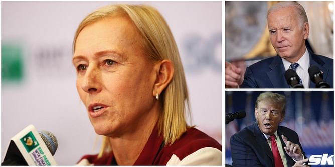 "10% of Joe Biden's brain beats 100% of the orange guy" - Martina Navratilova hits out at former US President Donald Trump