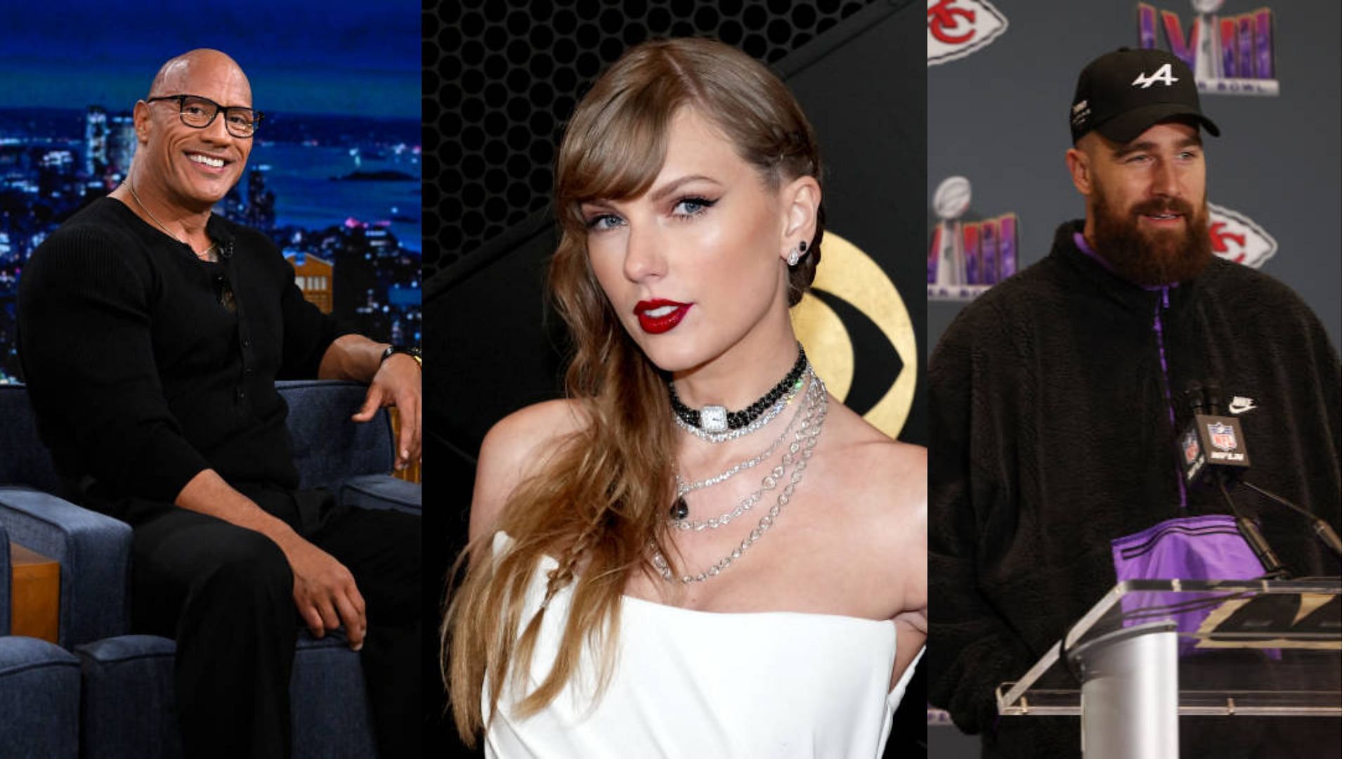 Dwayne &quot;The Rock&quot; Johnson is all for Taylor Swift and Travis Kelce
