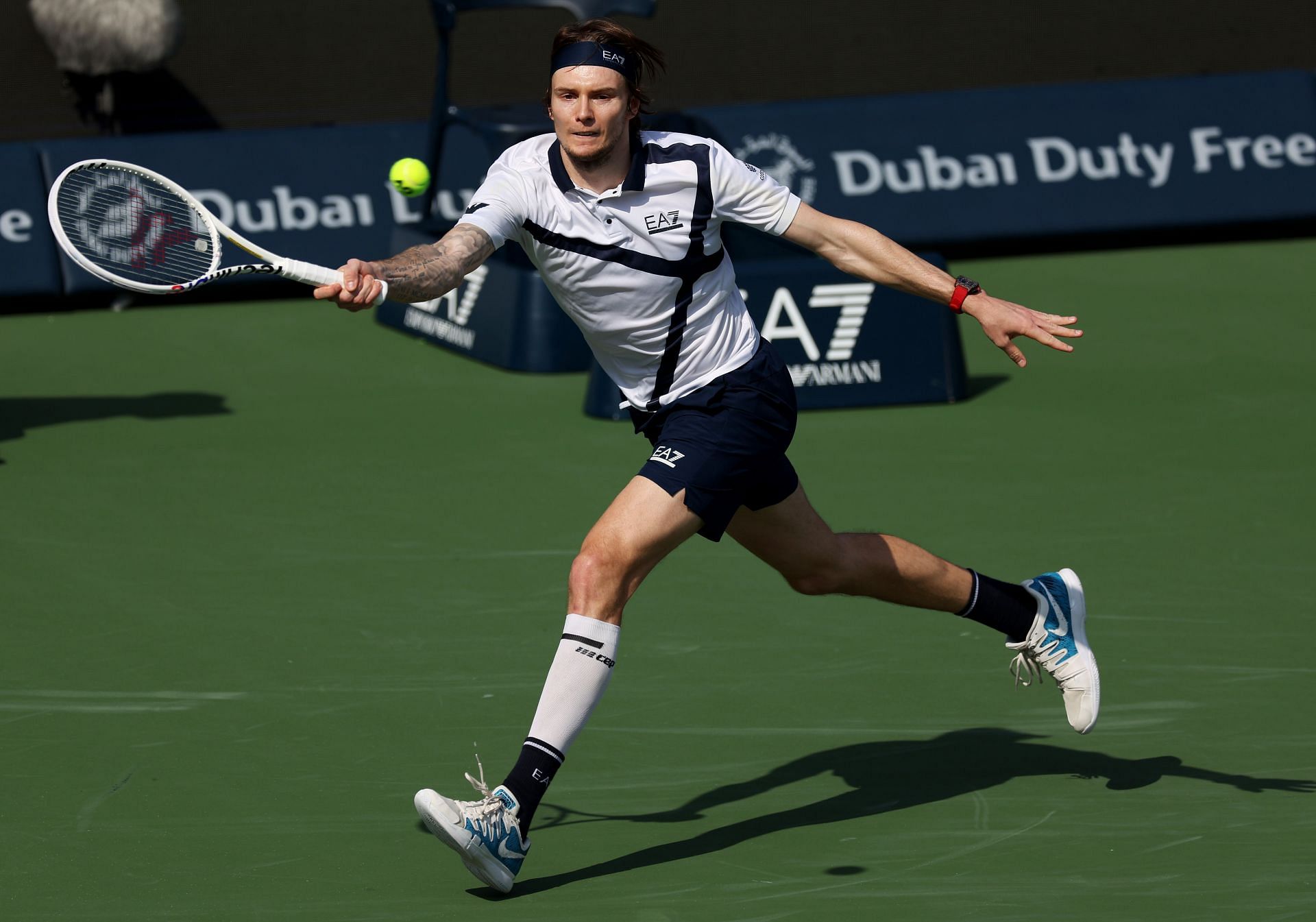 Alexander Bublik at the Dubai Tennis Championships.