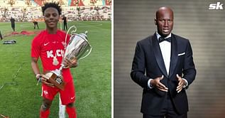 "Are you Pogba's dad" - IShowSpeed asks Chelsea icon Didier Drogba if he's ex-Manchester United star's father