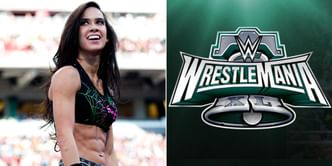 "Makes my heart happy" - WWE star reacts to AJ Lee being namedropped at WrestleMania 40 Press Event