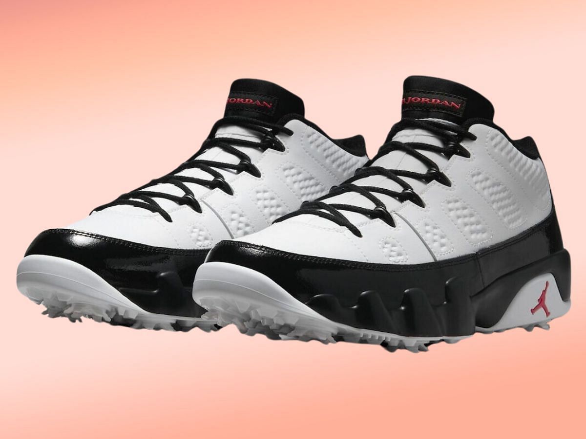 Air Jordan 9 Golf White Black sneakers (Image via Twitter/@sneakermarketro)