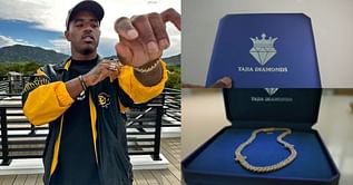 Deion Sanders Jr. promises bling for his dog 'Jeffrey' while showing off new diamond-studded jewelry - "Chain coming soon"