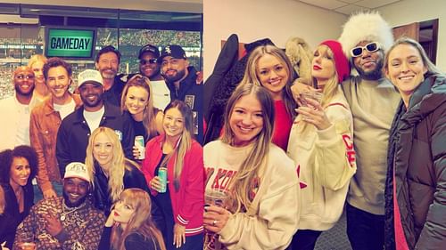 New photos of Taylor Swift, Brittany Mahomes and Kylie Kelce at a Kansas City Chiefs playoff game.