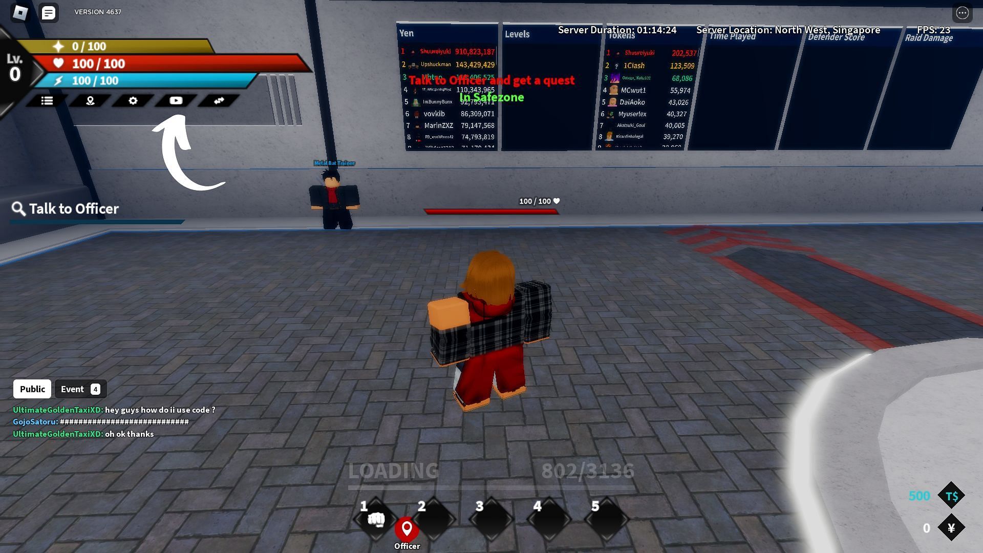 How to redeem codes for One Punch Hero (Image via Roblox and Sportskeeda)