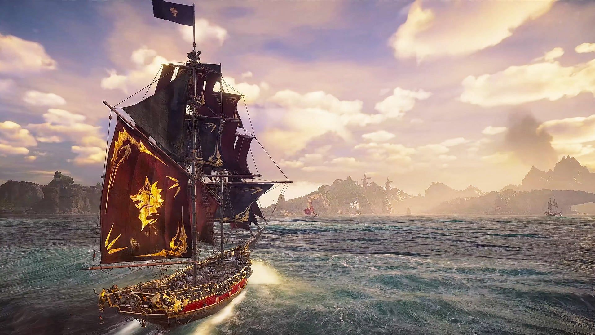 Skull and Bones allows you to play with up to two other friends (Image via Ubisoft)