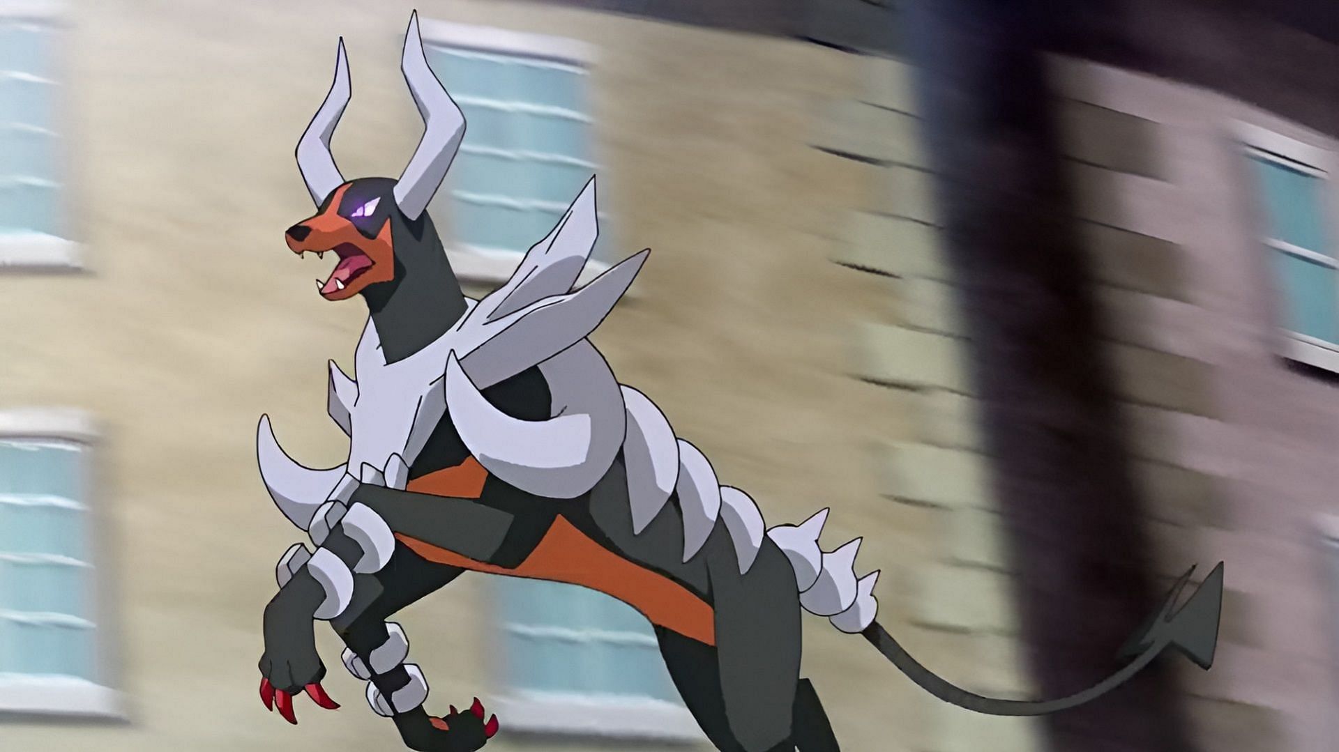 Mega Houndoom in the anime (Image via The Pokemon Company)