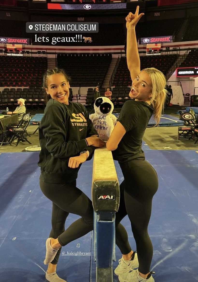 With the caption &quot;Let&rsquo;s geaux,&quot; Dunne radiated enthusiasm ahead of LSU Gymnastic team&rsquo;s faceoff against Georgia