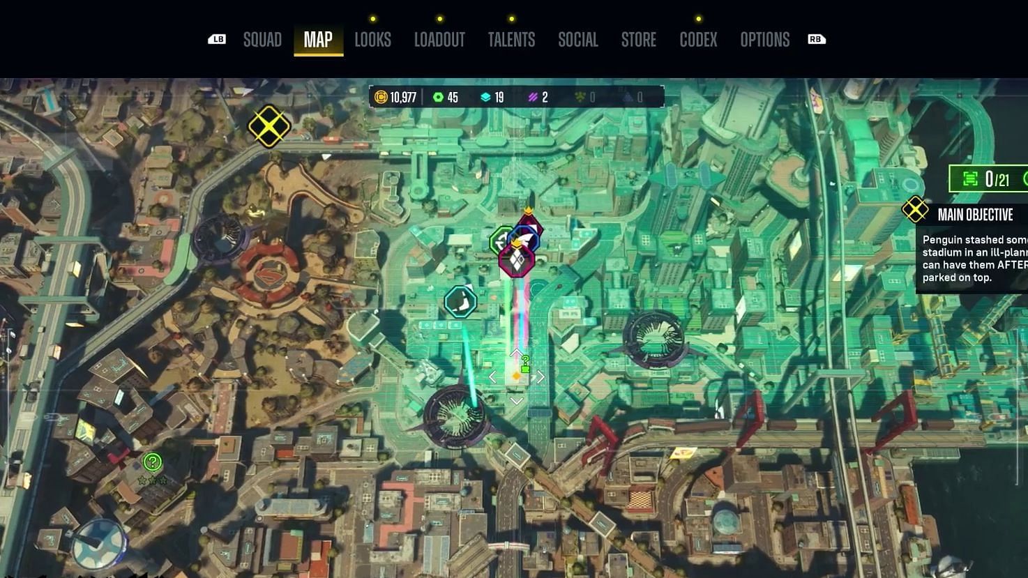 Riddler Trophy number 5 can be found in Midtown (Image via YouTube/Pixelz)