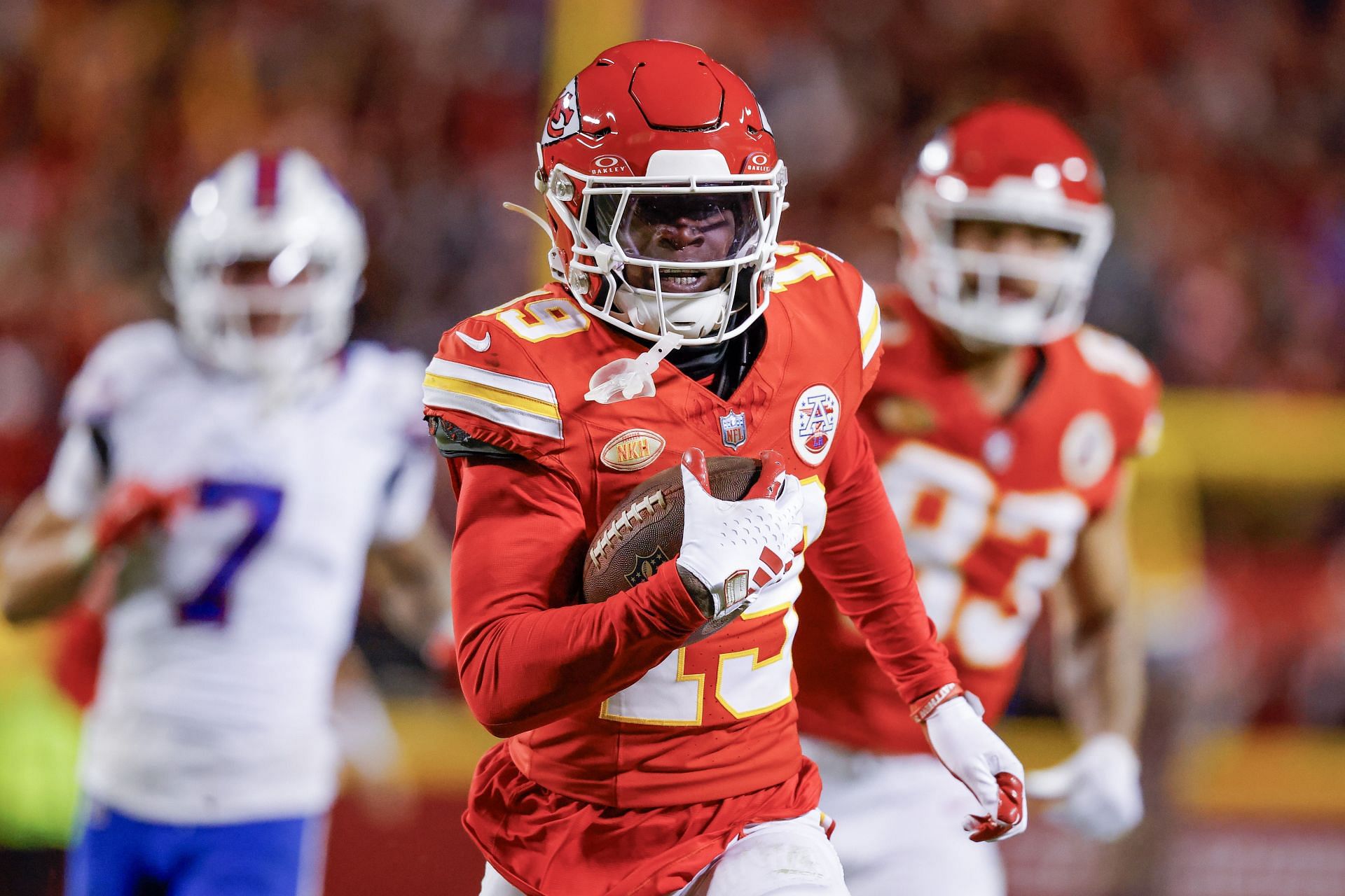 Kadarius Toney during Buffalo Bills v Kansas City Chiefs