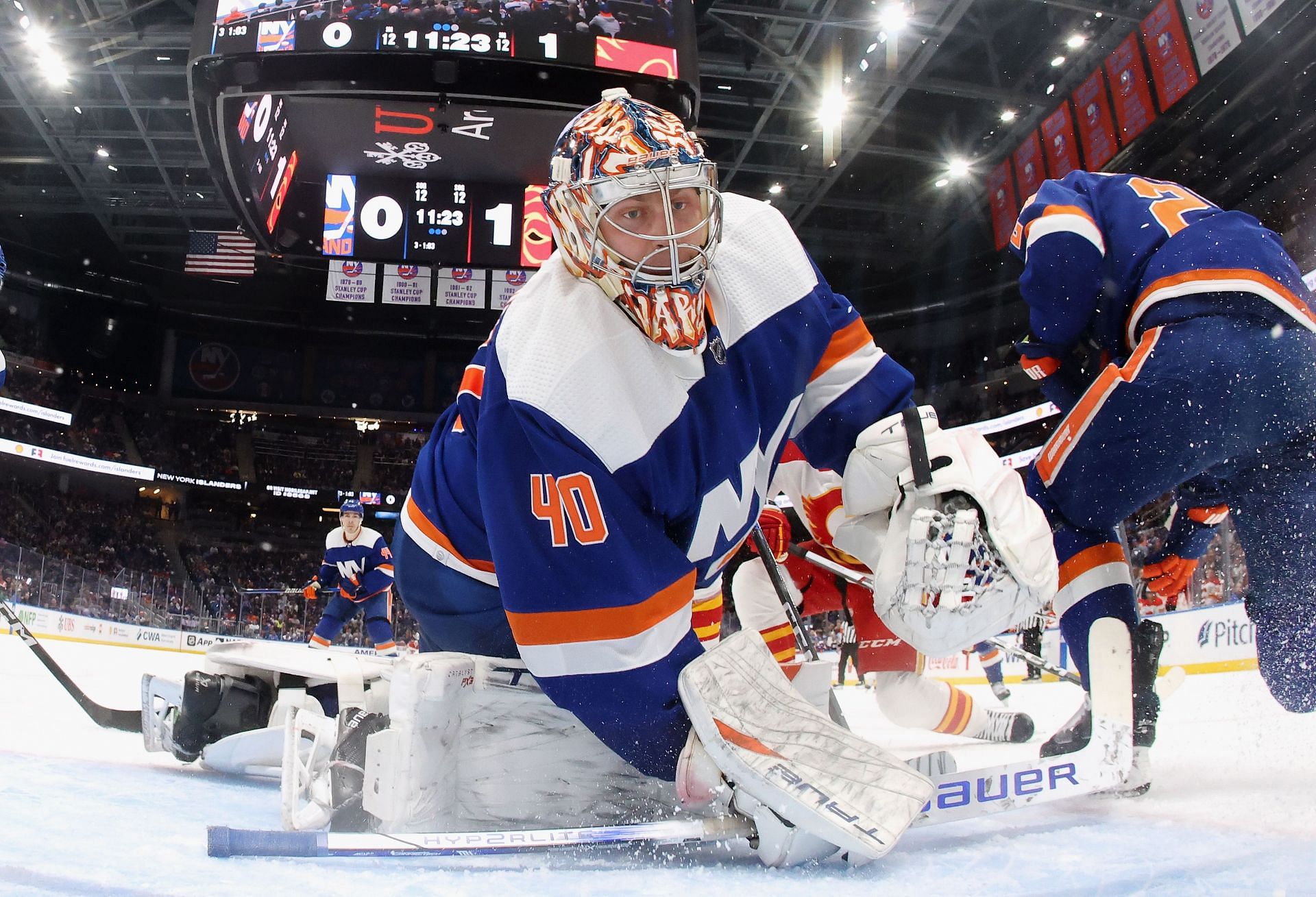 Semyon Varlamov of the NHL&#039;s New York Islanders