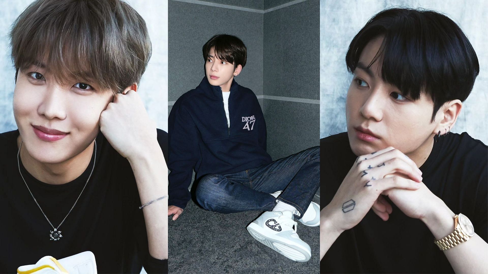 Taehyun praises Jungkook and J-hope (Images via Instagram/bts.bighitofficial and txt_bighit)