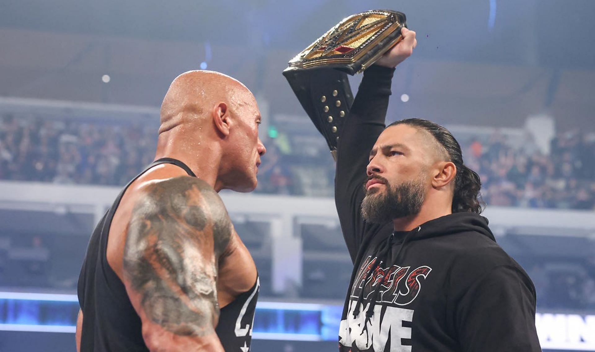 The showdown between Roman Reigns and The Rock is on the horizon.