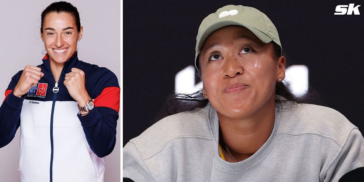 Caroline Garcia (L) and Naomi Osaka