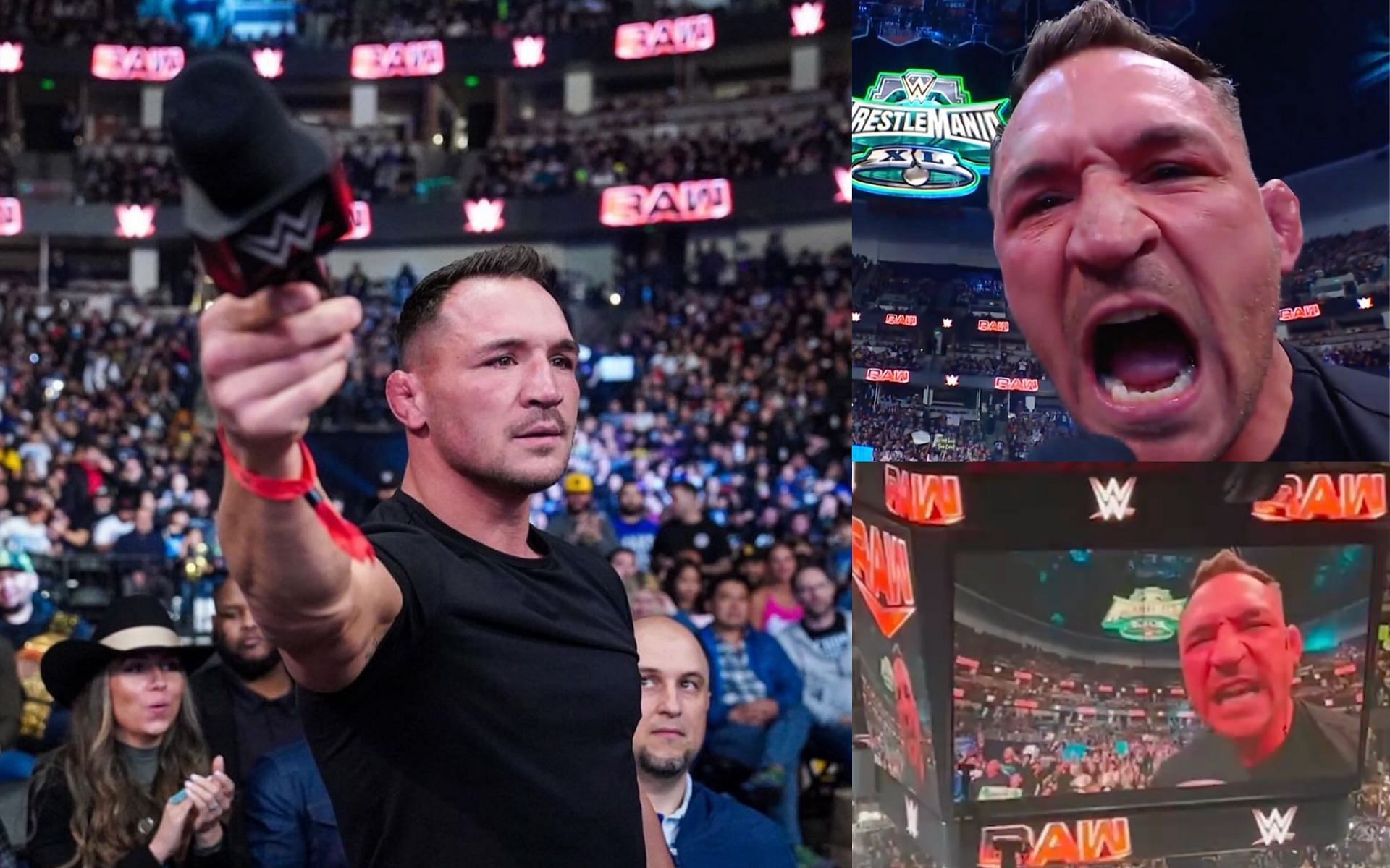 Michael Chandler at Monday Night Raw. [via @mikechandlermma on Instagram]