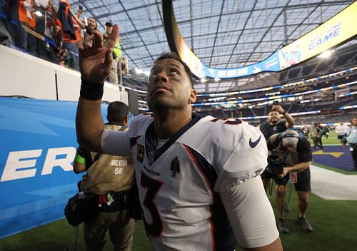 Russell Wilson at Denver Broncos vs Los Angeles Chargers