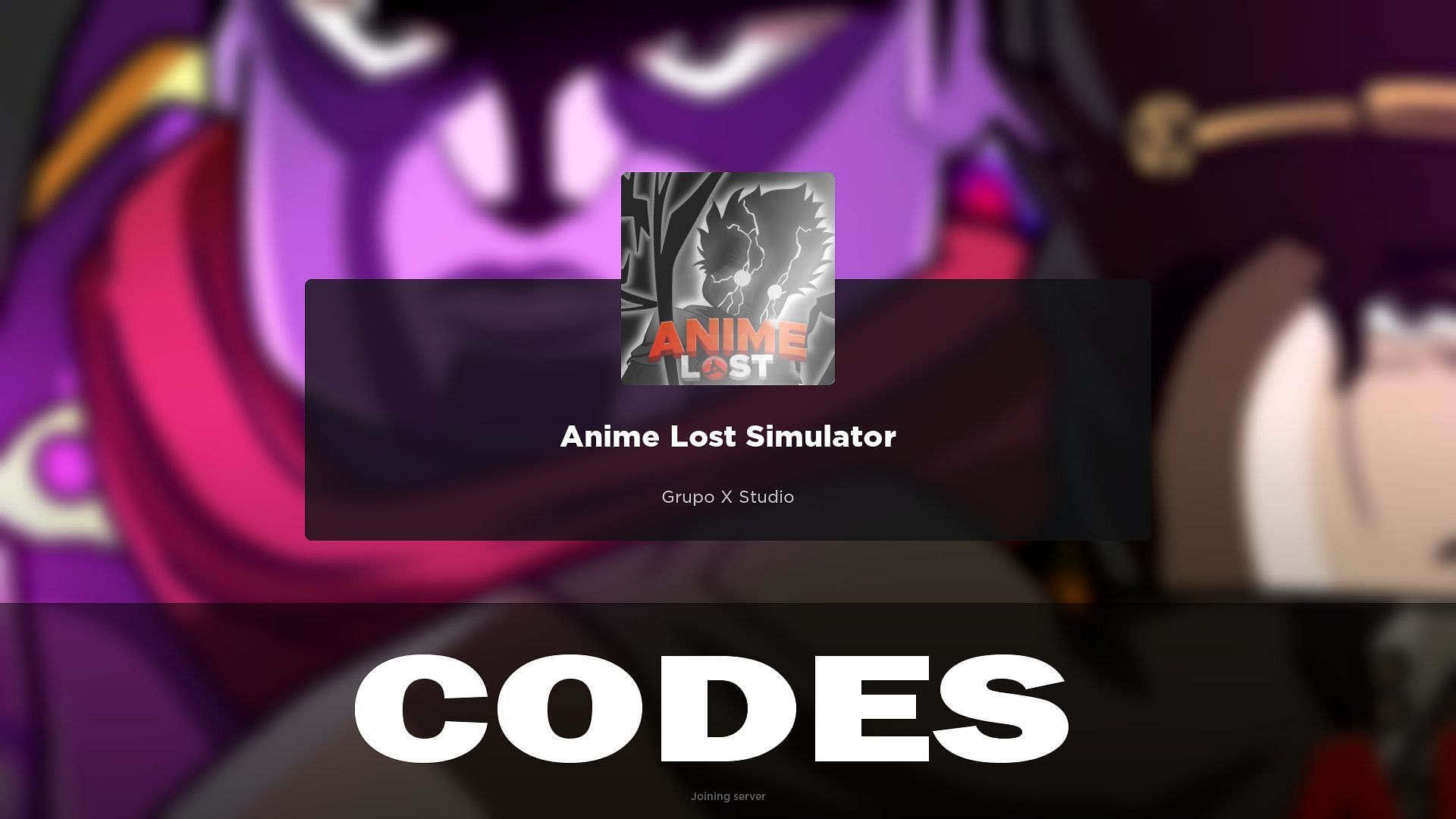 Anime Lost Simulator codes
