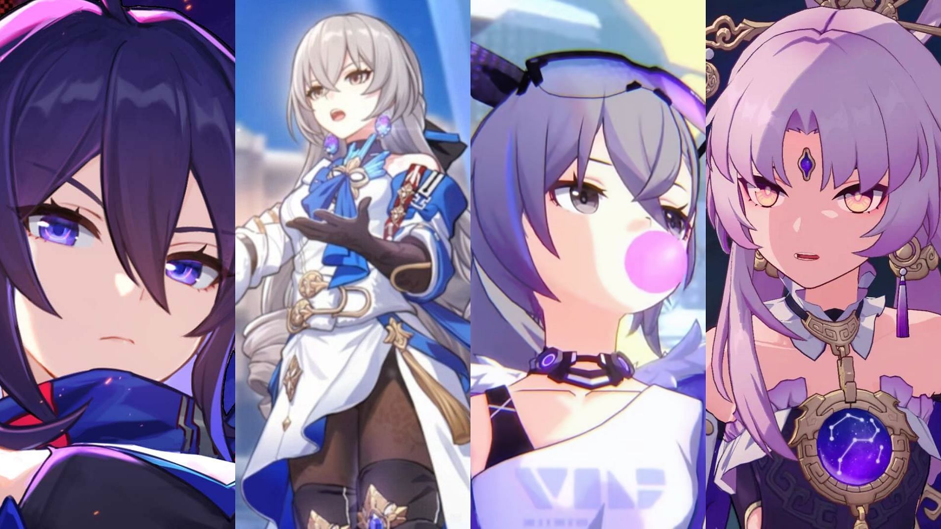 A team featuring Seele, Bronya, Silver Wolf, and Fu Xuan (Image via HoYoverse)