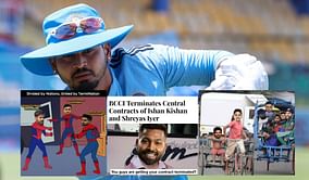 "Unfair?"- Top 10 funny memes as BCCI terminates central contracts of Ishan Kishan and Shreyas Iyer