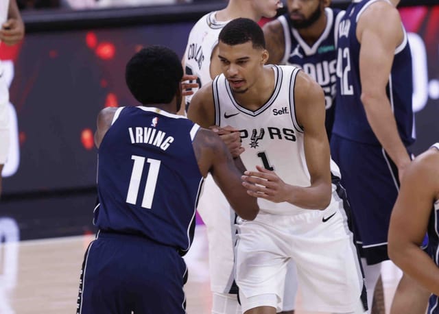Watch: Kyrie Irving pulls off a magic trick on 7-foot-4 Victor Wembanyama