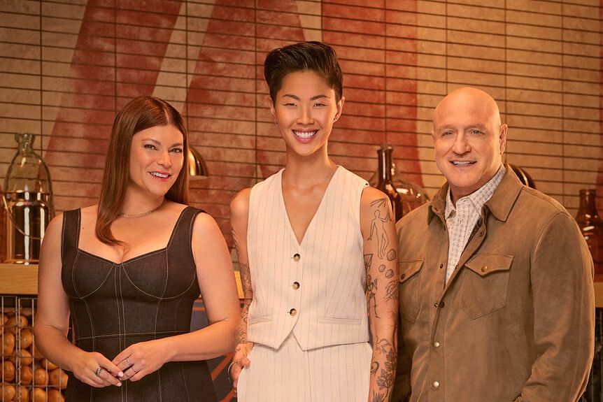 Gail Simmons, Kristen Kish, and Tom Colicchio from Top Chef Season 21 (Image via Bravo TV/ Stephanie Diani)