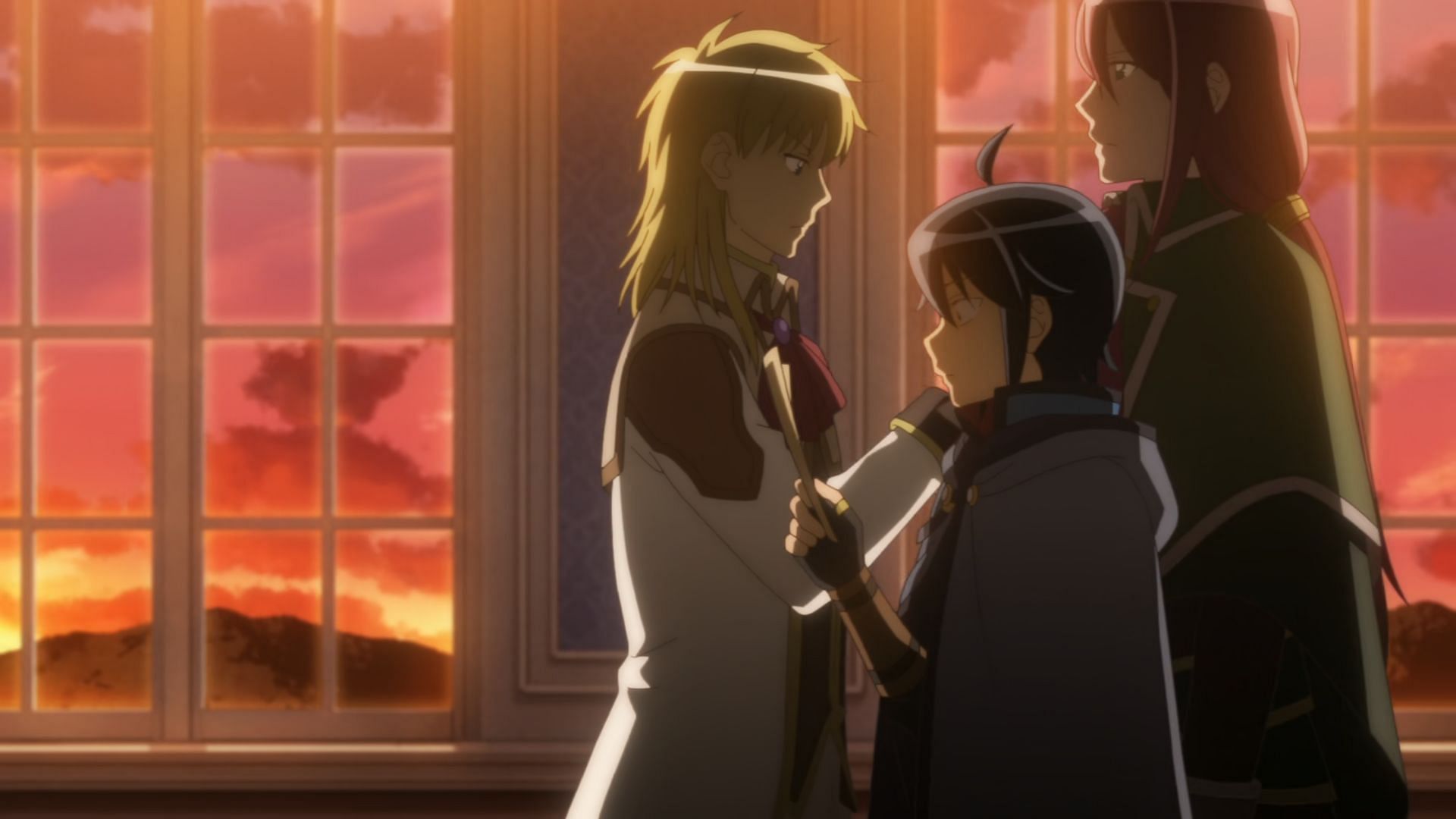 Makoto and Shiki passes by Ilumgand (Image via J.C.Staff)