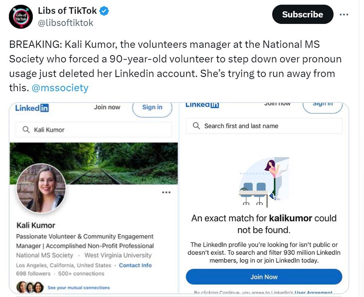 Update post by Libs of TikTok (Image via X/@linsoftiktok)