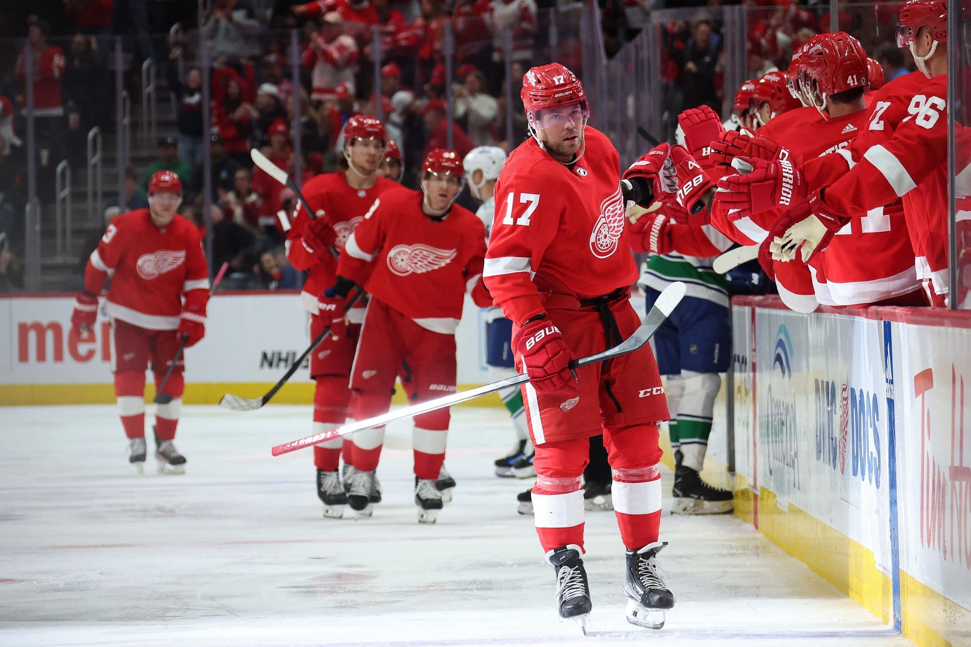 Vancouver Canucks v Detroit Red Wings