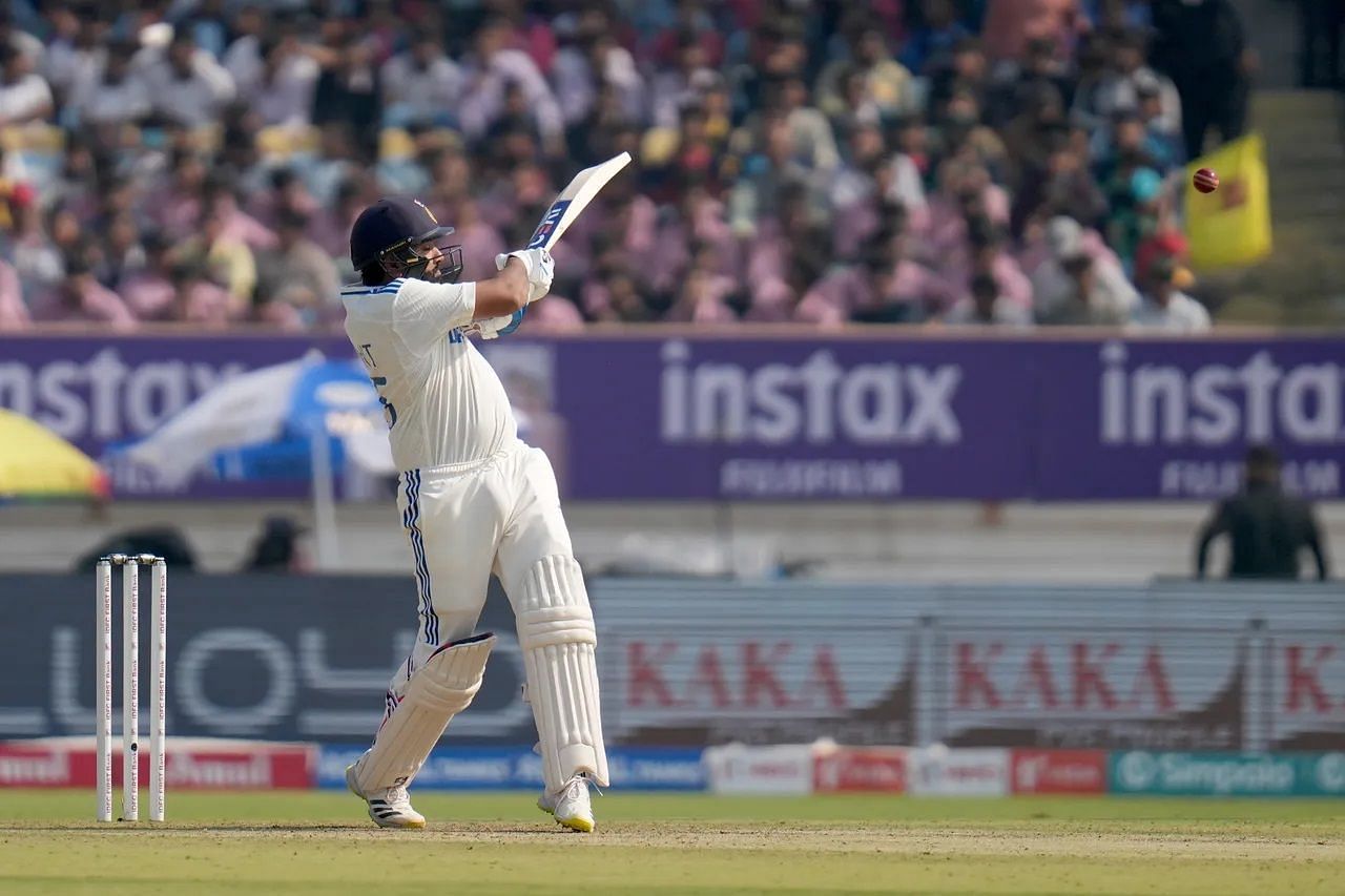 Rohit Sharma scored a responsible century on Day 1 of the Rajkot Test. [P/C: BCCI]