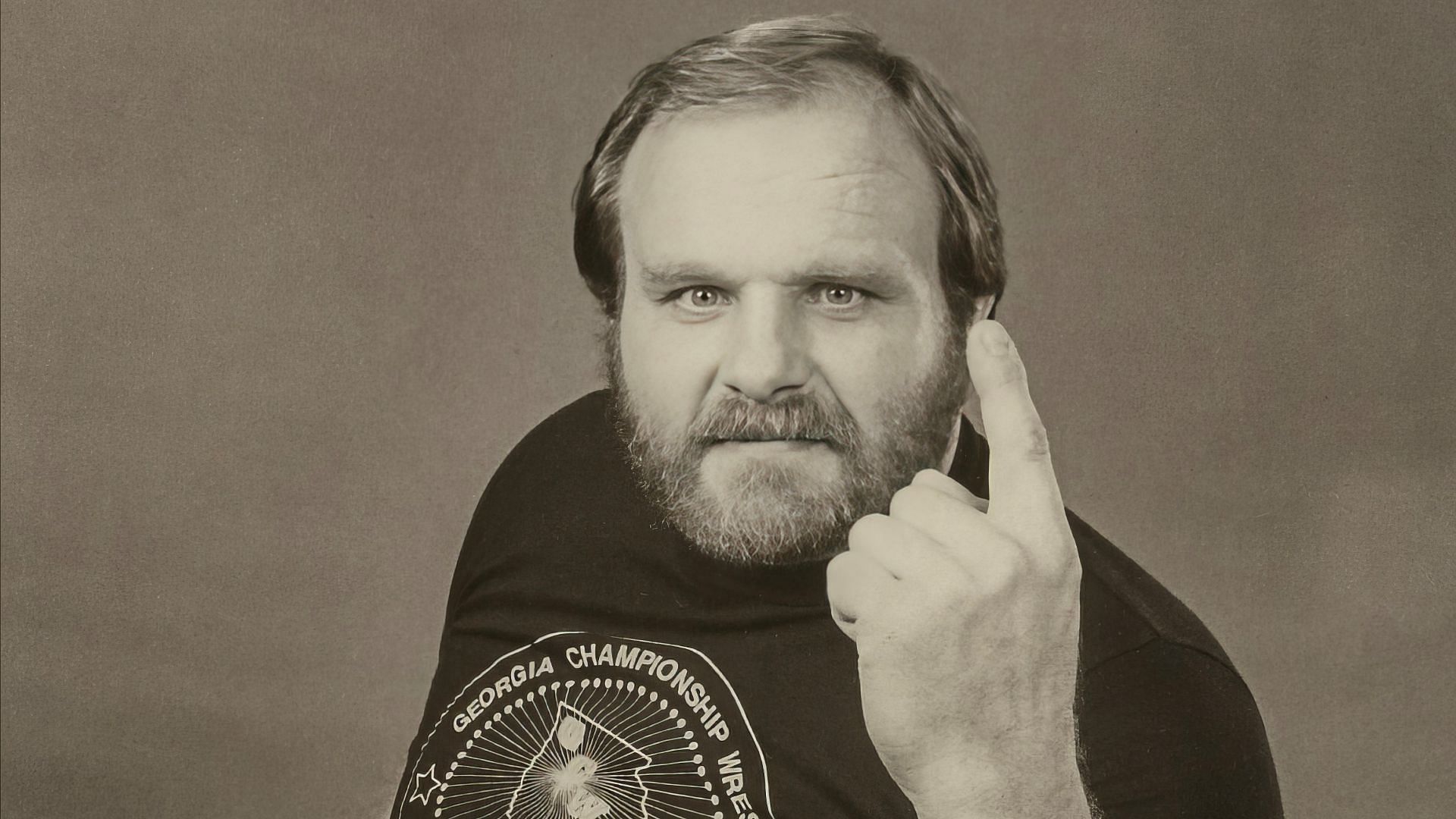 NWA and WCW Hall of Famer Ole Anderson poses for official photoshoot