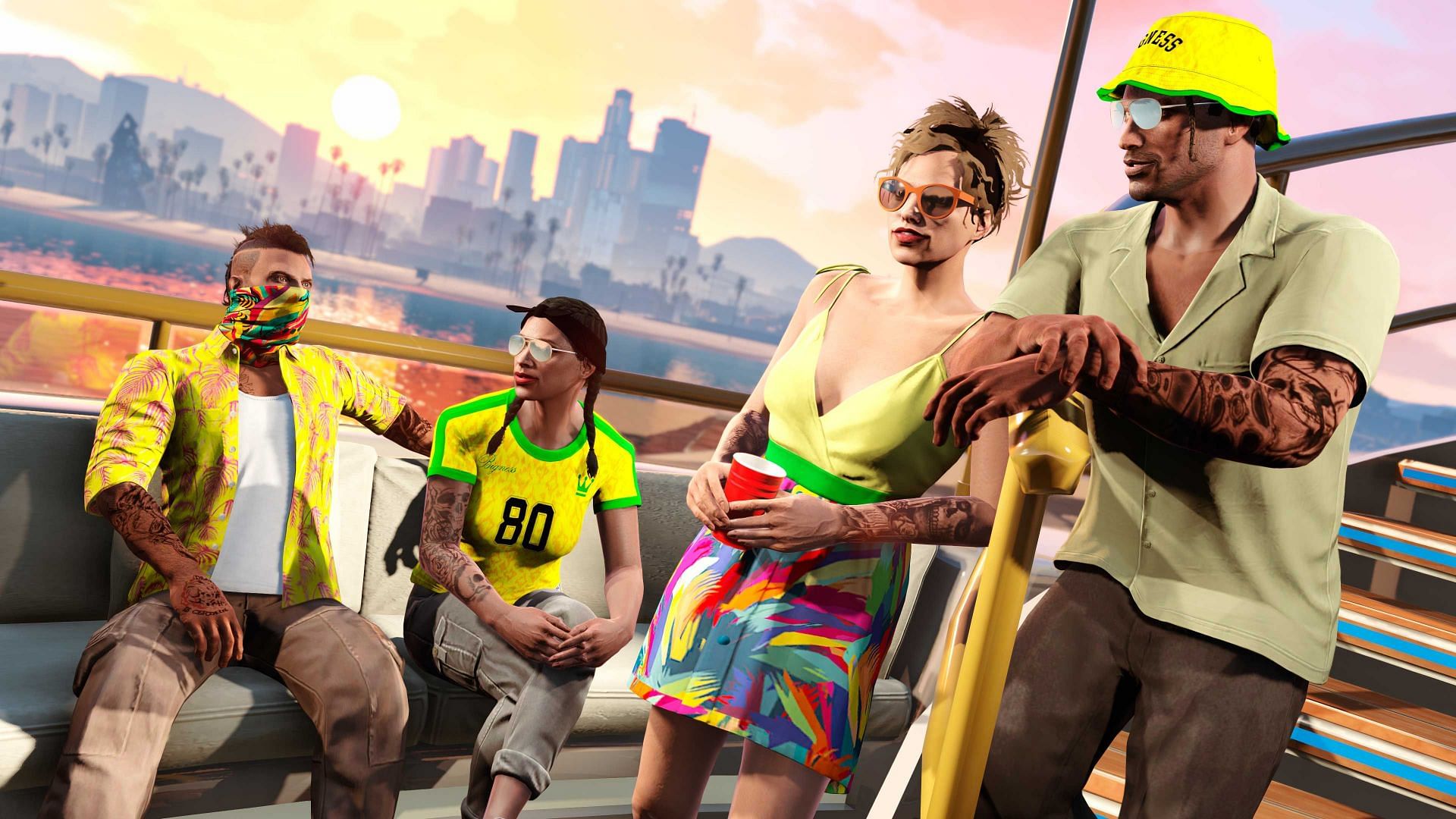The free Carnival gifts available this week (Image via Rockstar Games)