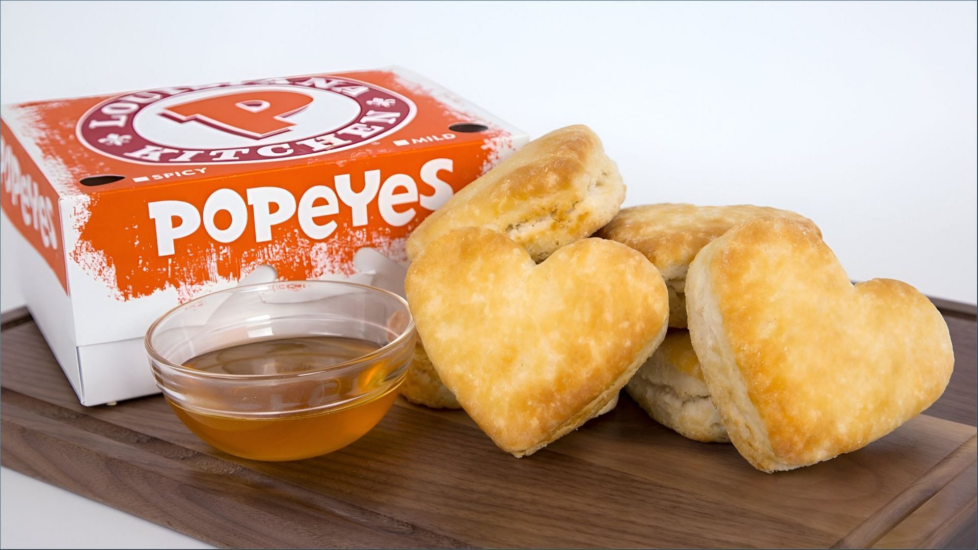 Popeyes brings back heart-shaped Strawberry Biscuits this Monday (Image via Popeyes)