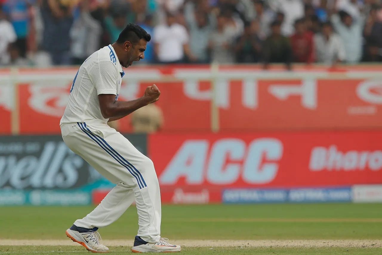 Ravichandran Ashwin picked up his 500th Test wicket on Day 2 of the Rajkot Test. [P/C: BCCI]