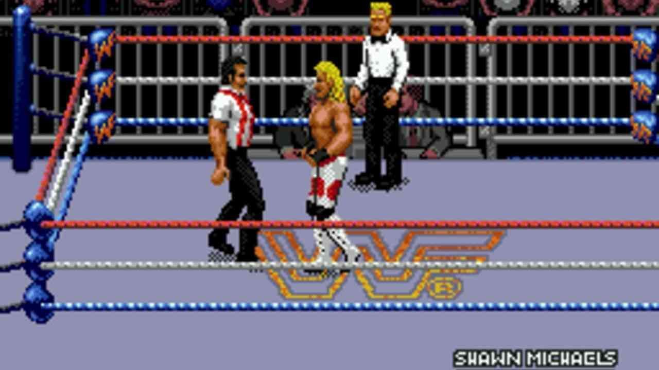 IRS vs Shawn Michaels in WWF Raw (Image via WWF Royal Rumble/Acclaim)