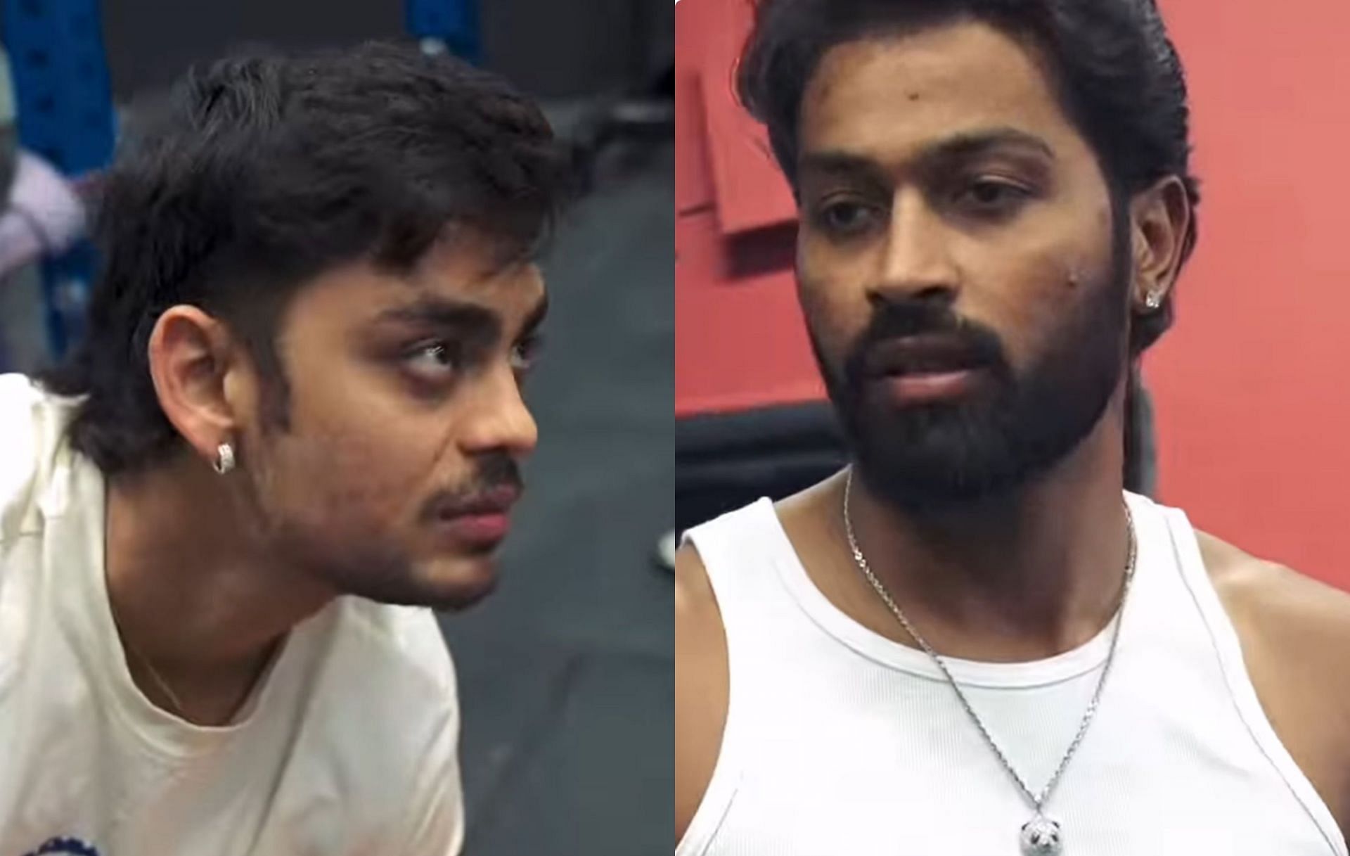 Ishan Kishan in the gym with Hardik Pandya. 