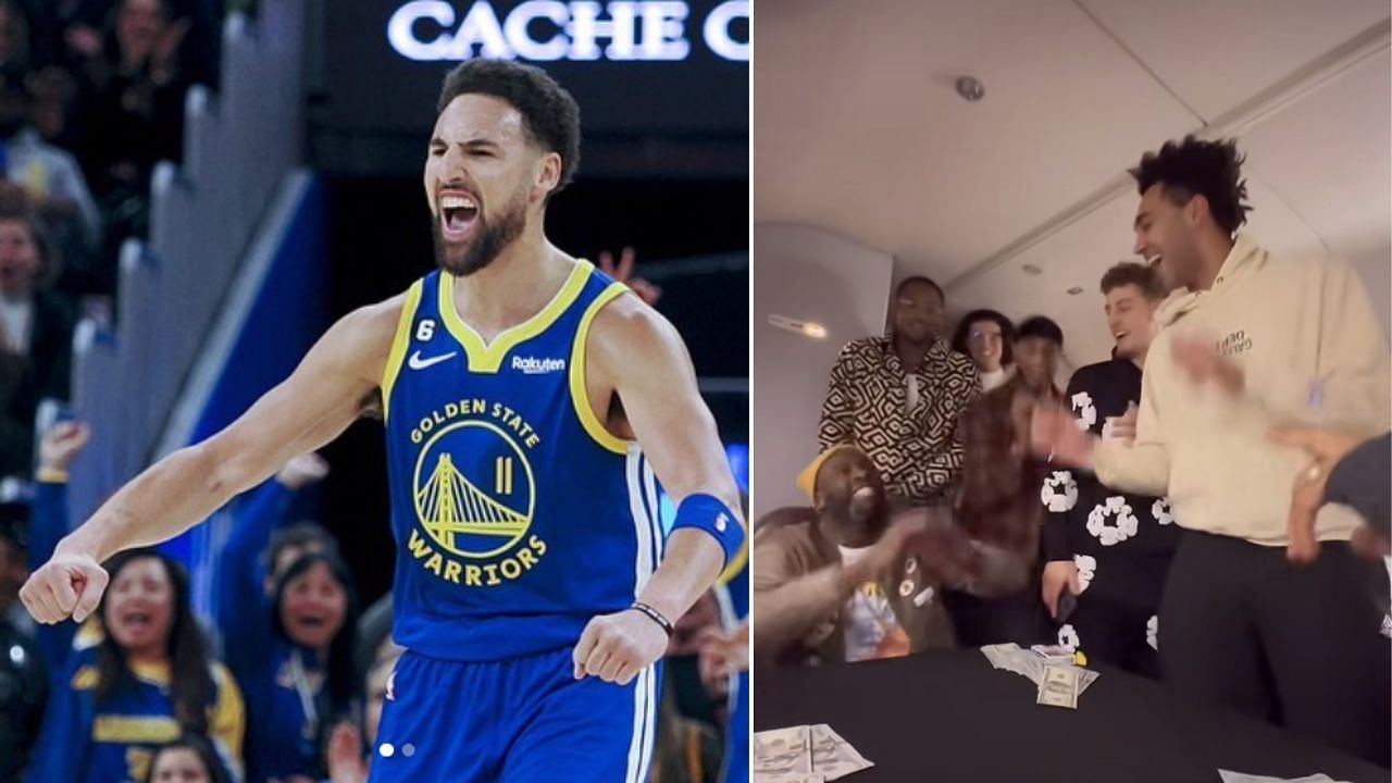 Warriors roster sings happy birthday for Klay