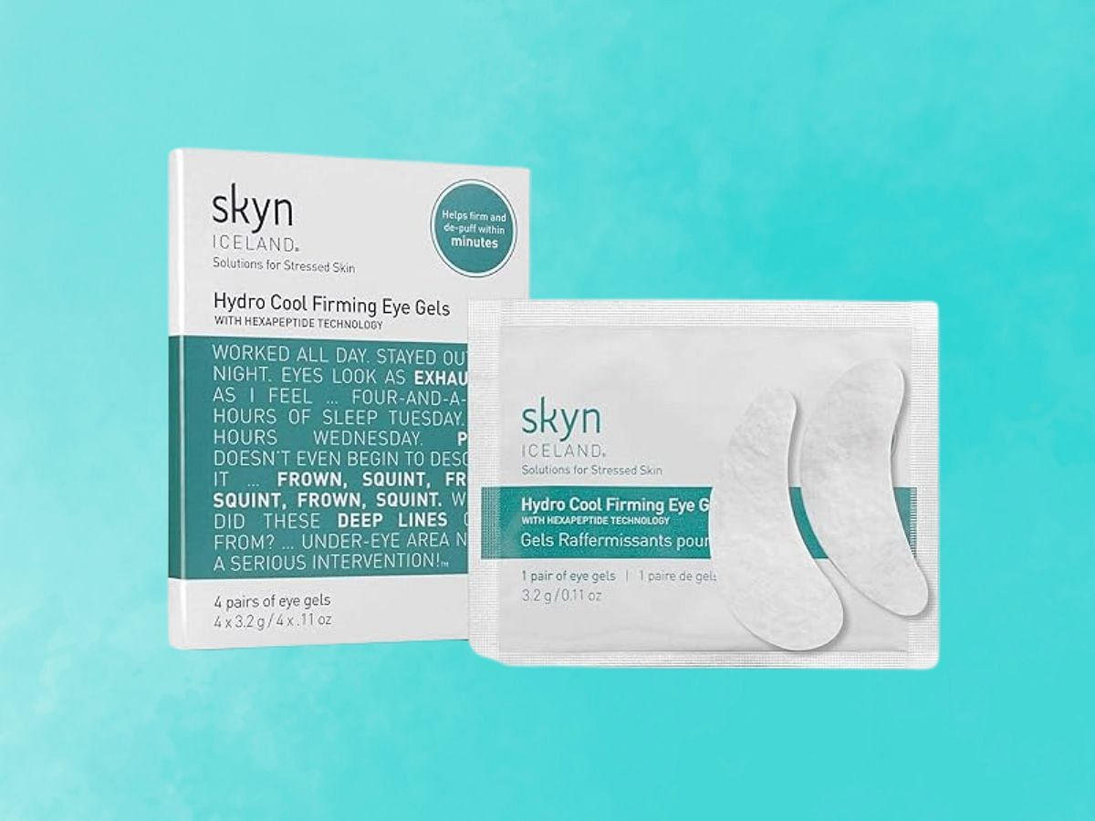 Skyn Iceland hydrocool firming eye gel pads (image via Amazon)