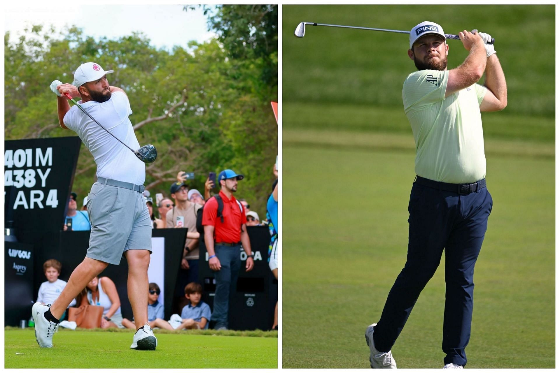Tyrrell Hatton and Jon Rahm are currently competing at the LIV Golf Las Vegas