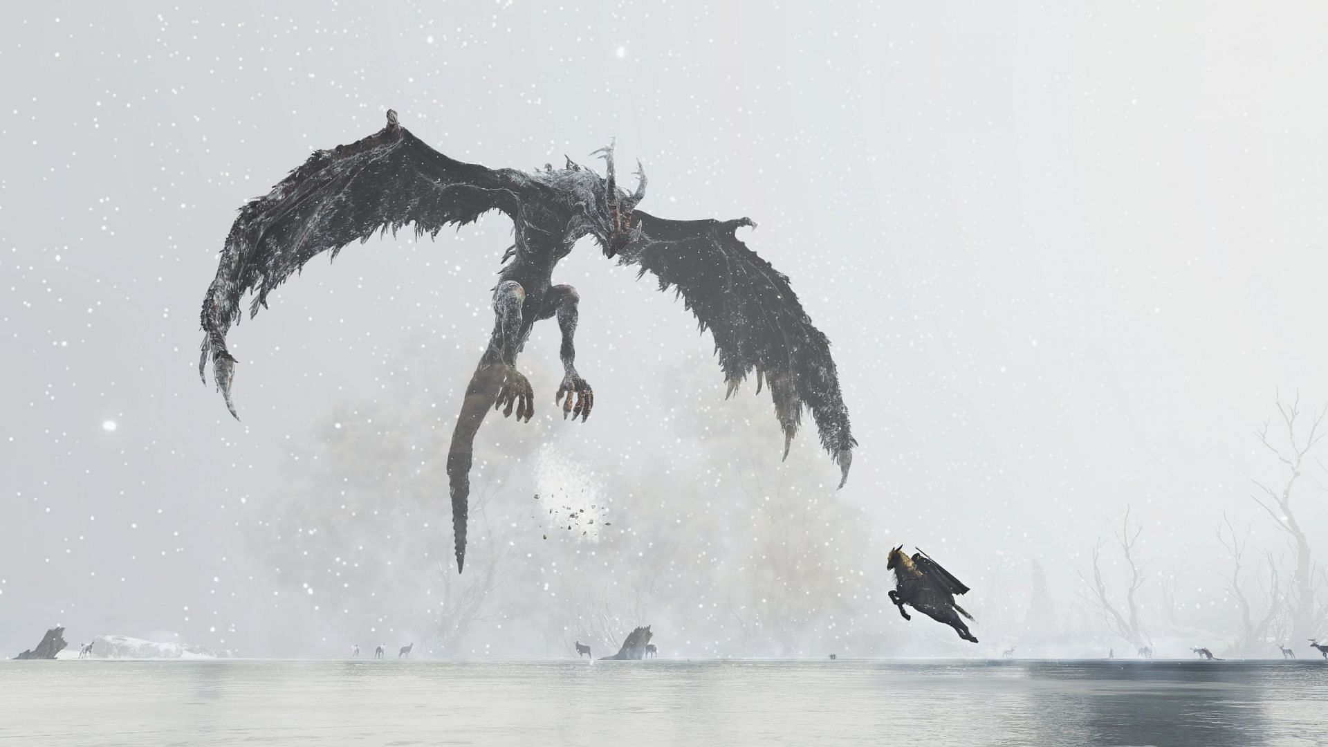Hunting dragons in the Ice Fields (Image by From Software)