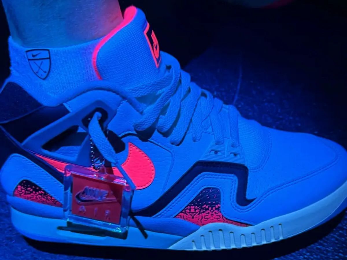 Nike Air Tech Challenge Hot Lava sneakers (Image via Instagram/@scollard23)
