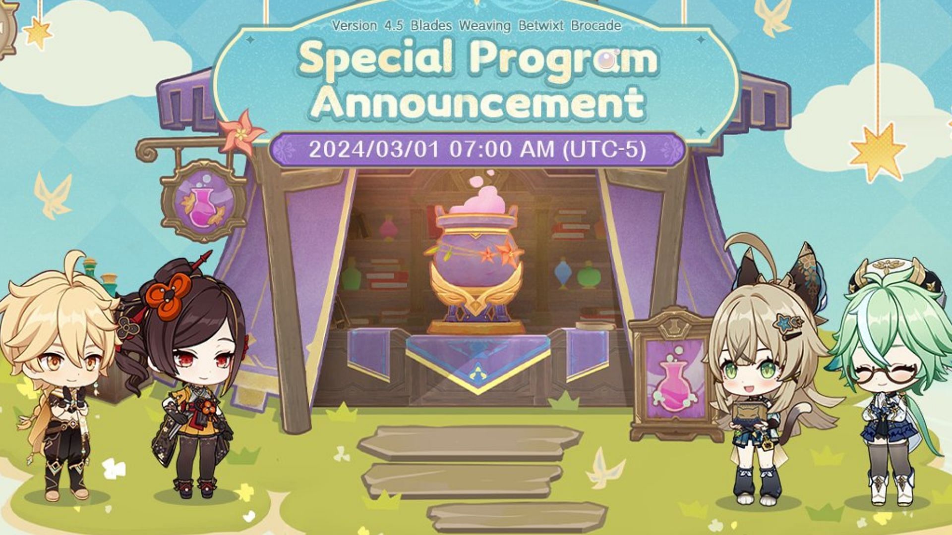 Official 4.5 livestream announcement is here (Image via HoYoverse)