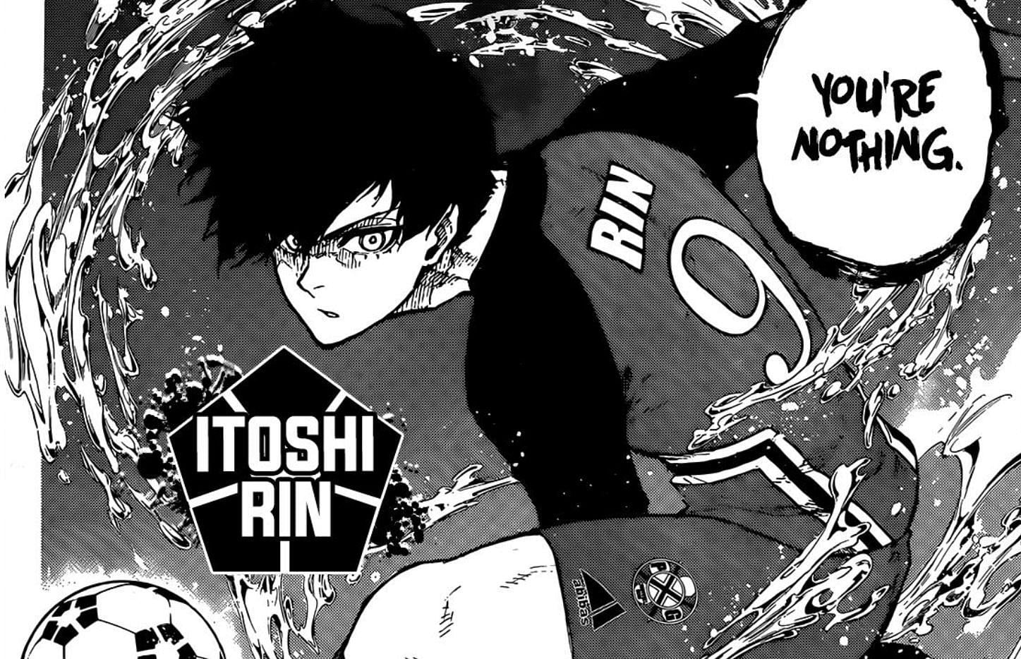 Rin Itoshi as seen in Blue Lock chapter 250 (Image via Kodansha)